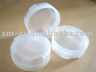 transparent plastic cap